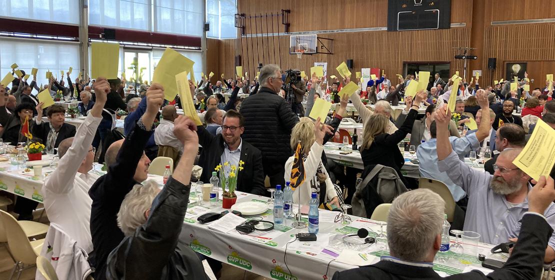 Delegiertenversammlung der SVP in Meyrin